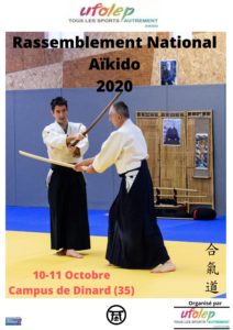 affiche rasemblement national aïkido 2020