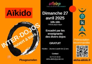 Affiche de l'interdojos animé par les professeurs des divers dojos participants